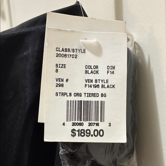 David's Bridal Elegant Black Maxi Dress - Picture 2 of 7